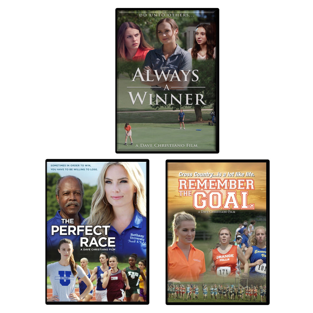 Always A Winner, The Perfect Race, and Remember The Goal - DVD - 3 Pack
